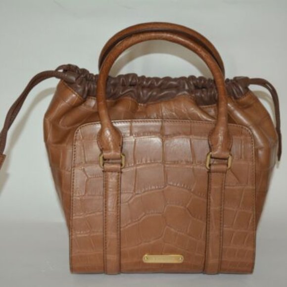 NWT BURBERRY ALLIGATOR LEATHER  COLOURS DINTON TOTE BAG - Picture 4 of 12